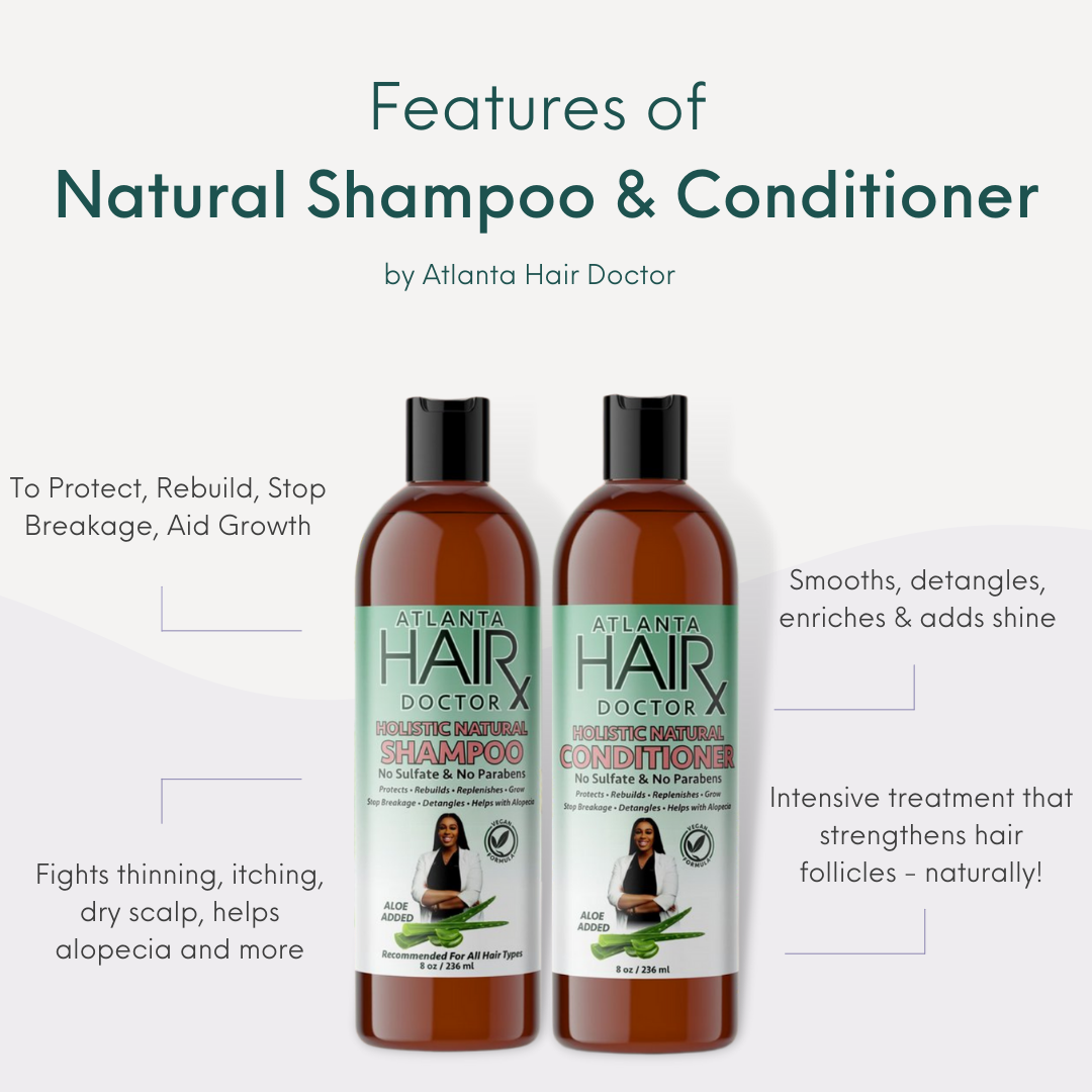 NATURAL SHAMPOO & CONDITIONER - 8 fl oz