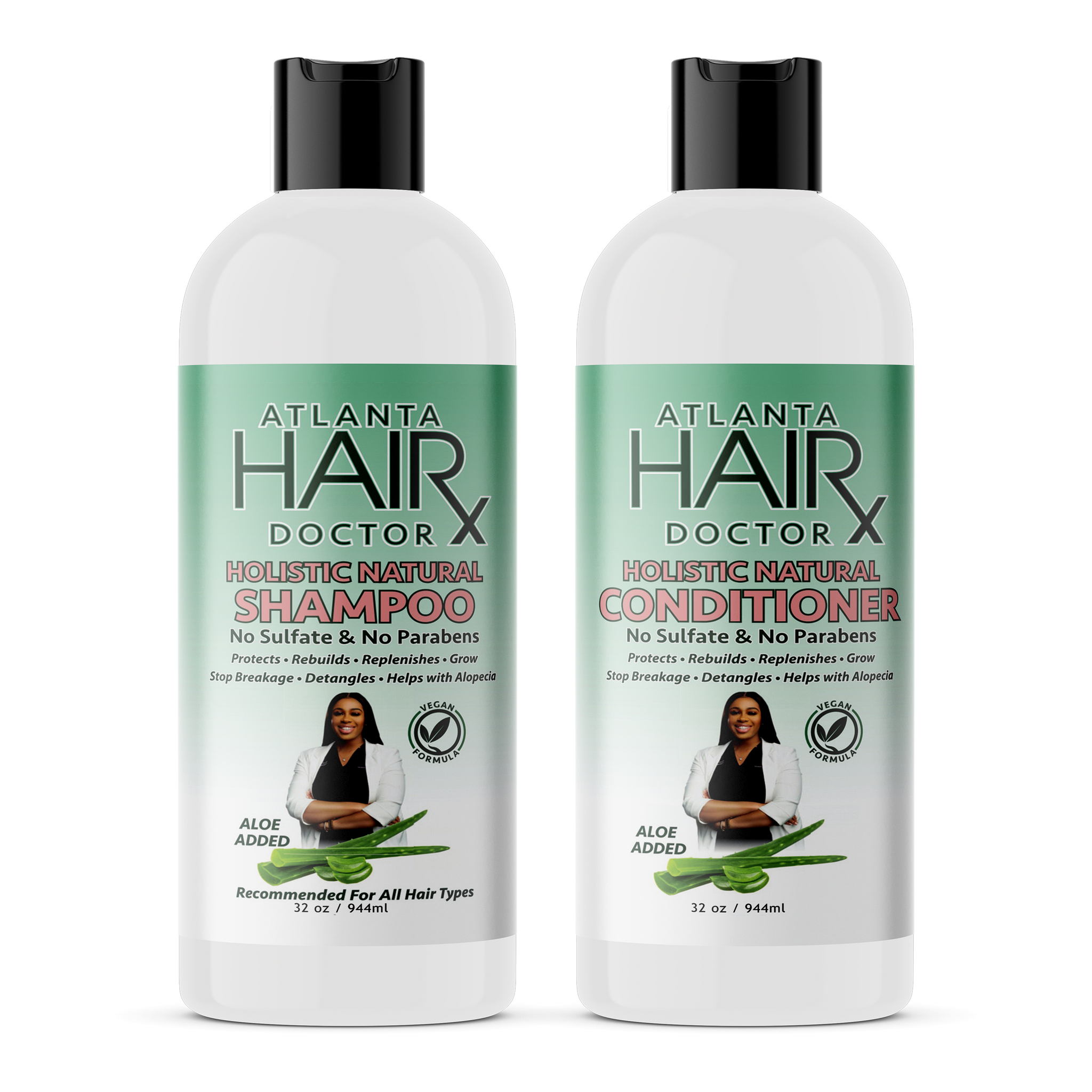 (BIG SAVINGS) 32 oz NATURAL SHAMPOO & CONDITIONER